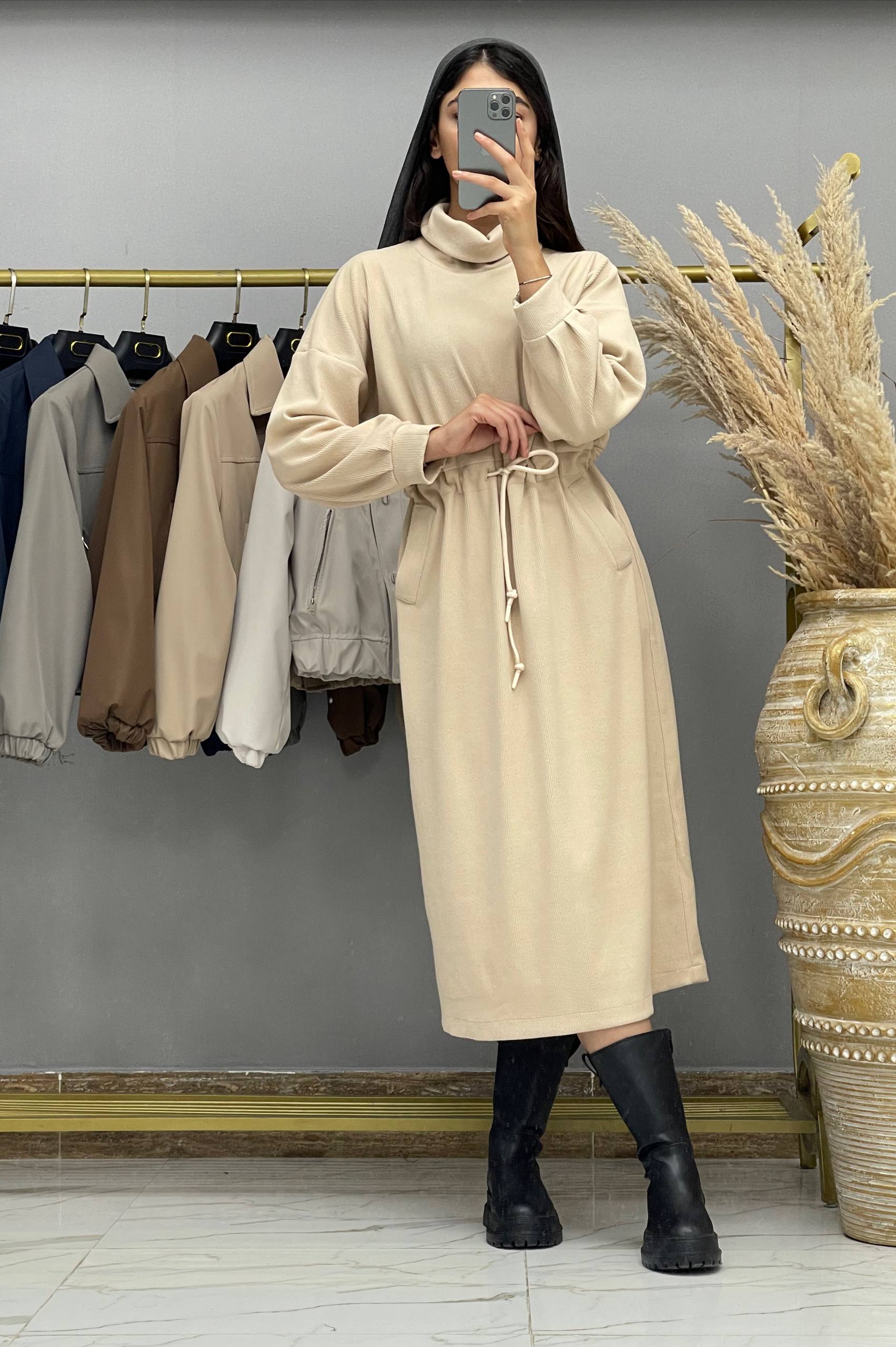 ماکسی یقه اسکی لمزور زنانه