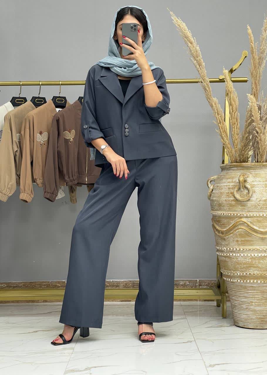 کت و شلوار بزیاق 3 دکمه زنانه