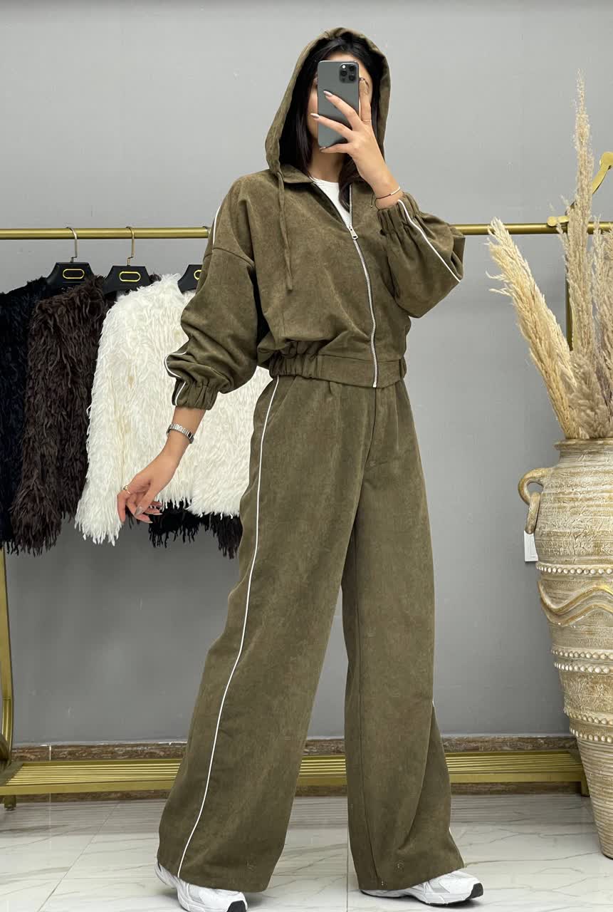 ست گرم پاییزی زمستونی جیر مغزی دوزی زنانه