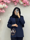 کت مجلسی بهاره تابستانه گلدوزی هرمس
