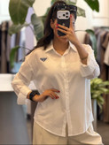 شومیز خنک و سبک پری وارداتی رنگ سفید