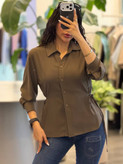 شومیز خنک تابستانه رنگ قهوه ای