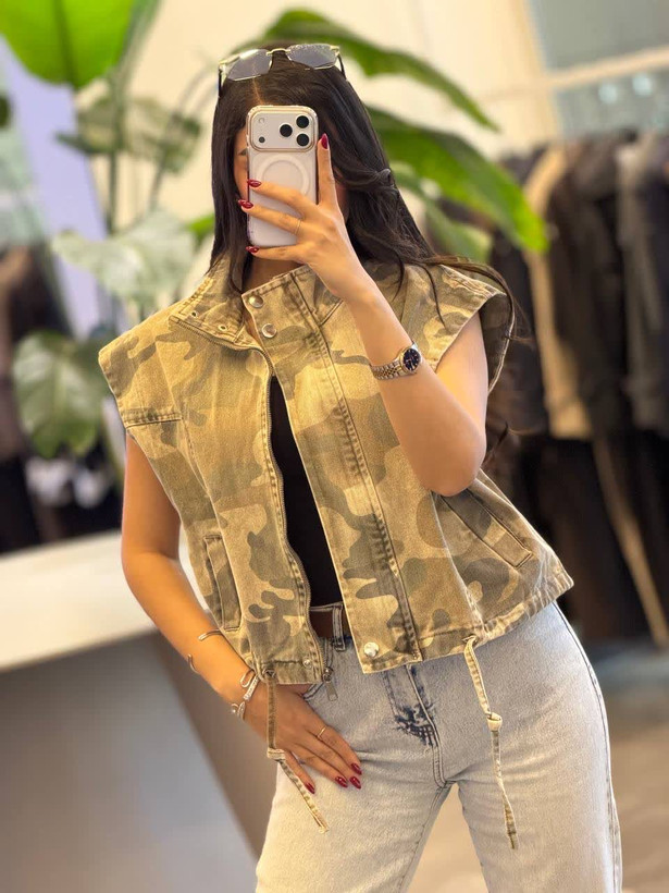وست چریکی پاییزی طرح و رنگ 1